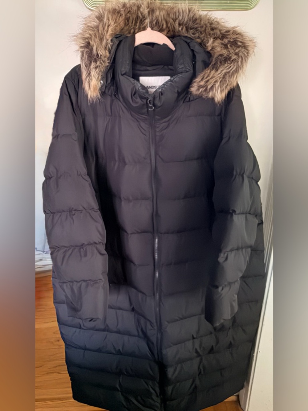 Lands' End Women's Plus Size Max 600 Down Long Maxi Coat